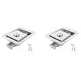 thumbnail image 1 of 2X Paddle Slam Latch with Lock & Key Travel Trailer Lock Stainless Steel RV Door Latch Heavy Duty Flush Handle Latch, 1 of 7