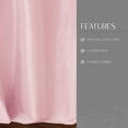 thumbnail image 3 of IBAOLEA Aurora Kids’ Sheer Blackout Layered Curtain Panel, (Soft Pink), (52X84) - -, 3 of 7
