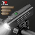 thumbnail image 2 of WEST BIKING 1300 Lumen Bicycle Front Light USB Rechargeable Flashlight MTB Road Bike LED Headlight Waterproof Cycling Light, 2 of 5