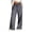 F170 Dark Gray, variant on Likimi Pants Women High Waisted Wide Leg Elastic Waistband Solid Color Loose Fit Elegant Casual Comfort Trousers With Pockets Pink Size S