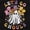 Black, variant on Cute Hippie Ghost Lets Go Ghouls Youth T Shirt Tee Girls Infant Toddler Brisco Brands 6M