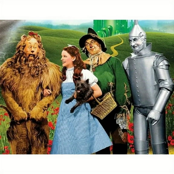 Adult DIY 5D Diamond Painting Kit, Wizard of Oz Series Art Round Diamond, Full Diamond Diamond Embroidery Kit, Mosaic Cross Stitch Craft Home Wall Decoration