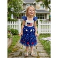 thumbnail image 4 of BemeyourBBs Toddler Baby Girl 4th of July Dress Outfit Kids Baby Girl Patriot Independence Day Clothes Sleeveless Red White Blue Star Tutu Tulle Dress Little Girls Summer Cake Smash Party Dress, 4 of 9