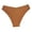 Brown, variant on Womens Seamless Solid Color Briefs, Yoga Bikini Panties Underwear for Active Daily Wear