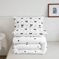 thumbnail image 5 of Manfei Cute Black Bow Full Size Comforter Sets,Chic Bowknot Bedding Comforter Set,Reversible,3-Piece,1 Comforter and 2 Pillowcases, 5 of 7
