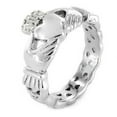 thumbnail image 2 of Irish Claddagh Ring - Irish Celtic Ring - Lovers Heart Rings For Women, 2 of 2