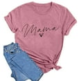 thumbnail image 4 of LINGLANG Womens Summer Tops Dressy Casual Print Top Loose Crew Neck Short Sleeve T Shirt Oversized Tshirts, 4 of 4