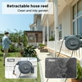 thumbnail image 3 of Giraffe Tools Retractable Garden Hose Reel with 1/2in-78ft Hose, Plastic Bracket, Wall Mounted, Dark Grey, 3 of 7