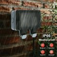 thumbnail image 2 of Enchufe impermeable con caja, tomas dobles para pared exterior, interruptor doble Ip66, enchufe de pared con Usb para jardín, garaje, piscina con cubierta, 2 of 5