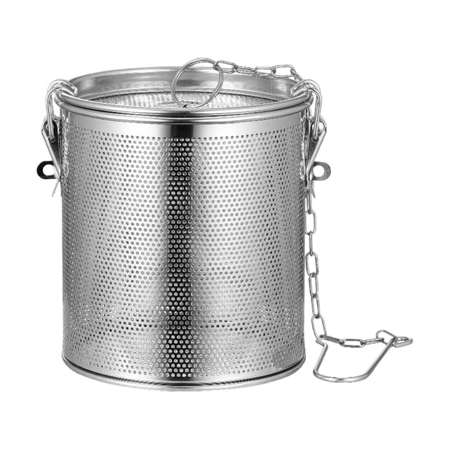 Cesta de colador de cocción de infusores de té con gancho de cadena extendida Filotador de bolas de té multipropósito para sopas de té de 12x12cm