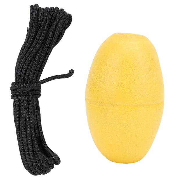 Heavy Duty Rope for Kayak Tow Line, Marker, Drift Sock Harness, Boat Accessories with Yellow PVC Buoyancy