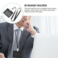 thumbnail image 3 of BESTYASH 3Jgo Protector De Tarjetas Trabajo Con Fundas Claras Y Lanyard Negro Para Identificación, 3 of 8