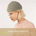 thumbnail image 3 of 4 Pieces Trawler Beanie Watch Hat Roll up Edge Skullcap Fisherman Beanie Unisex, 3 of 6
