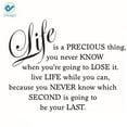 thumbnail image 4 of Deago Life is a Precious Wall Decal Stickers Vinyl Art Quote Removable Mural DIY for Bedroom Home Decor, 4 of 4