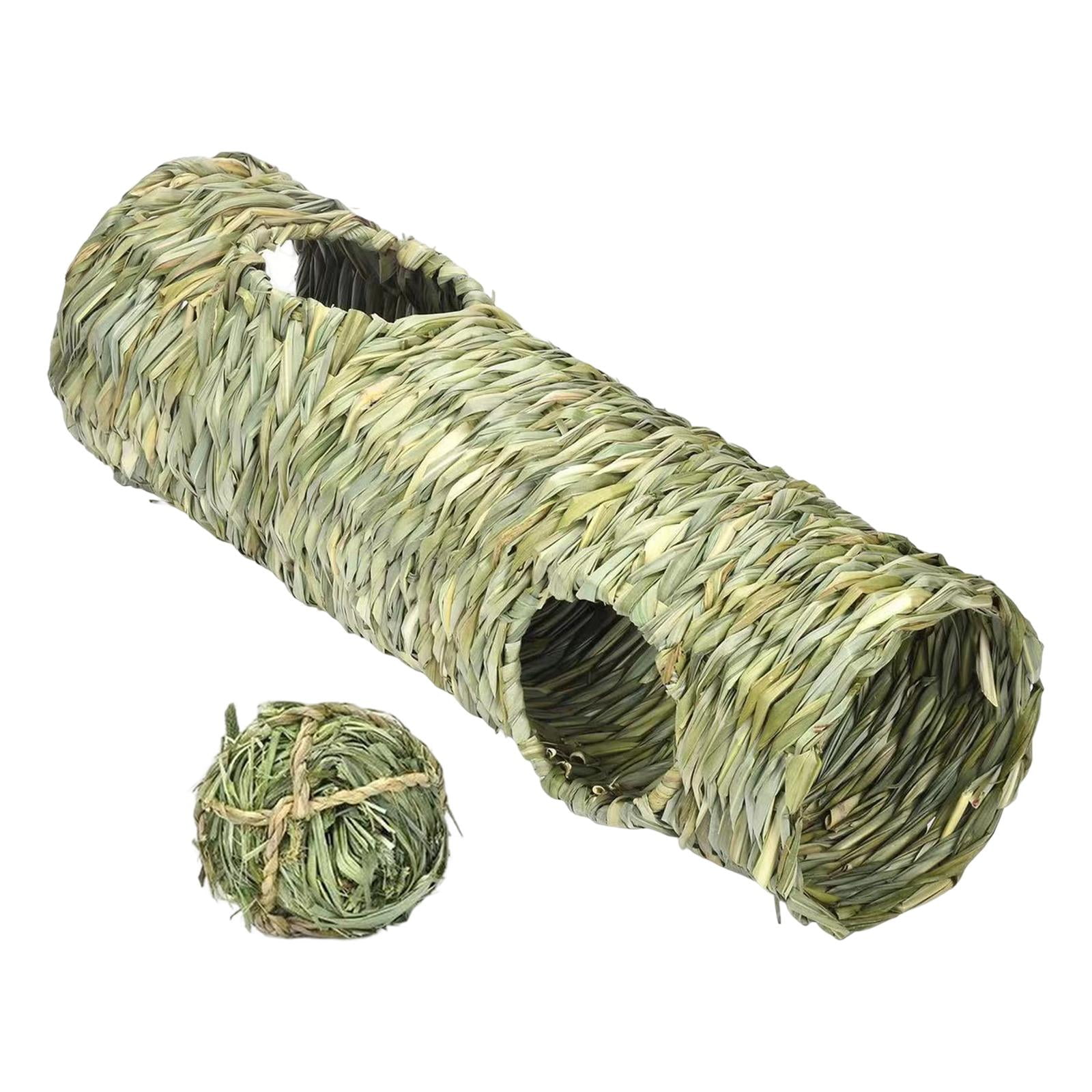 Bvdfgk Grass Tunnel Toy, Lightweight Nest Interactive Toy Hideaway Tube Toy for Hamster