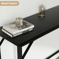 thumbnail image 5 of Narrow Console Table, Gold Sofa Table with Outlets, Behind Couch Table for Living Room, Hallway Table for Entryway-Black, 5 of 7