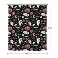 thumbnail image 5 of Accented Spooky Halloween Pattern Shower Curtain 72"x84" ,Bathroom Decorative Shower Curtains Set with 12 Hooks,Modern Waterproof Washable Shower Curtain, 5 of 6