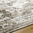 thumbnail image 6 of Hauteloom Naara Living Room, Bedroom Area Rug - Traditional - Dark Brown, Ivory, Light Brown - 18" Sample, 6 of 6