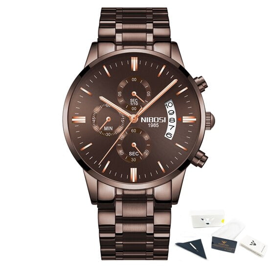 NIBOSI Relogio Masculino Relojes para hombre Marca de lujo Famoso reloj para hombre Moda Casual Cronógrafo Militar Reloj de pulsera de cuarzo Tan Jianjun unisex