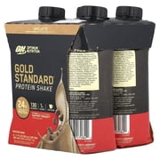 Optimum Nutrition Gold Standard® Protein Shake, Cafe Latte, 4 Cartons, 11 fl oz (325 ml) Each