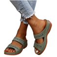 thumbnail image 3 of KBODIU Women's Sandals, Women Orthopedic Sandals with Arch Support Fashion Casual Sandals Wedges Outdoor Slippers Summer Beach Sandals Wedge Shoes Green 39, 3 of 5