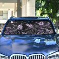 thumbnail image 4 of Yayeee Car Windshield Sun Shade Universal Fit Front Visor Protector, Light Purple Flowers, 4 of 8
