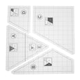 thumbnail image 1 of 1 Set of Quilting Templates DIY Patchwork Templates Simple Fabric Sewing Tools, 1 of 8