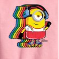 thumbnail image 2 of Despicable Me Minions - Retro Rainbow Skater - Toddler & Youth Crewneck Fleece Sweatshirt, 2 of 4