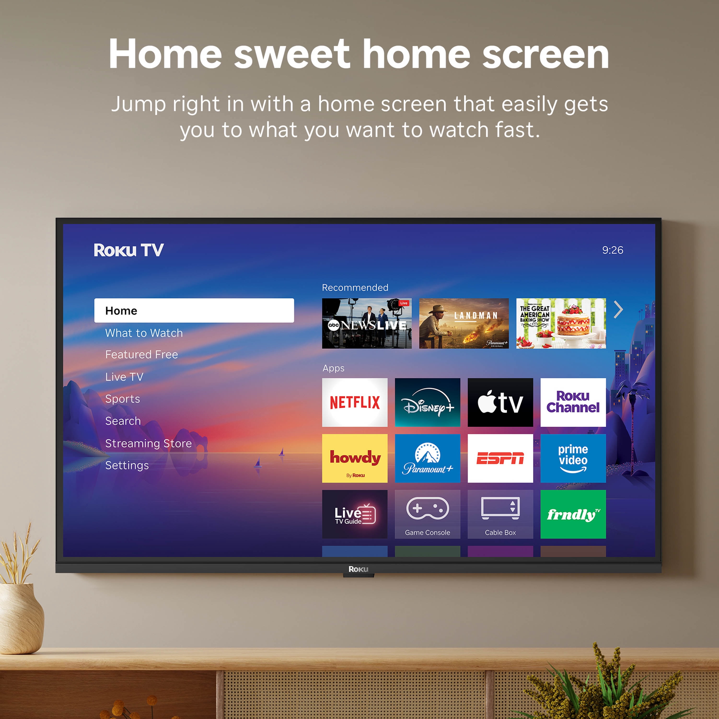 Roku Smart TV 2026 – 32-Inch Select Series, 720p HD TV – Roku TV with Voice Remote