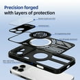 thumbnail image 6 of GadgetCom Magnetic Case Compatible with Apple iPhone 17 Pro Max, Aluminium Vented Design Back Cover Shell With Camera Protection, 6 of 7