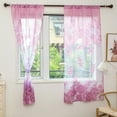 thumbnail image 3 of Walbest Home Door Window Balcony Modern Luxury Flower Printed Sheer Tulle Voile Curtain (One piece), 3 of 7