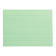 School Smart Green Newsprint Practice Paper, 1 Inch Rule, 12 x 9 Inches, 500 Sheets