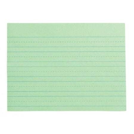 School Smart Green Newsprint Practice Paper, 1 Inch Rule, 12 x 9 Inches, 500 Sheets