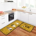 thumbnail image 4 of Bee Kitchen Rugs and Mats Set of 2, Non-Slip Washable Kitchen Mats, Home Decor Kitchen Floor Rugs for Kitchen Front Sink, Laundry Room, Flooring, Home, Dining Room, 17x30+17x47 inches, 4 of 6
