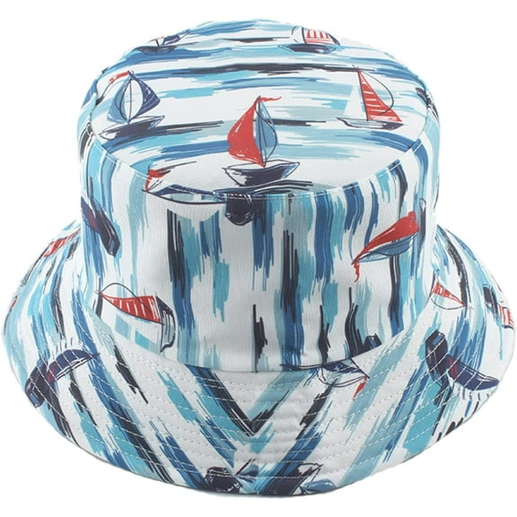 CoCopeaunts Cotton Bucket Hat for Women Summer Beach Fashion Reversible 2 Side Wearable Sun Hats Girls Packable Fisherman Hat
