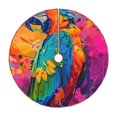 thumbnail image 1 of Fotbe Vibrant Parrot Splash Art Pattern Christmas Tree Skirt, Tree Skirts Plush Christmas Decorations, Christmas Tree Skirts Xmas Decorations Holiday Party Decor-36", 1 of 6