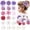 21PCS Purple White, variant on 21 Pcs Flower Hair Clip Rose Hair Clips Barrettes for Women Flower Accessories Boho Bride Claw Clip Hairpin Brooch Pin Headpiece for Wedding