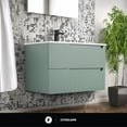 thumbnail image 6 of Citiscape Modern Bathroom Vanity with Textured Drawer Fronts 30" Wide - Mint Green - Sink Included, 6 of 11