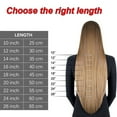 thumbnail image 7 of LELINTA 100% Human Hair Clip In Hair Extensions Can Curly Dyed Natural Straight 7 Piece/15 Clips Black/Brown/Blonde, 18"-70g, 7 of 7