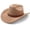 Camel, variant on Cowboy Hat for Women Men Wide Brim Cowboy Cowgirl Hats Western Suede Cattleman Cowboy Hats