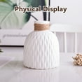 thumbnail image 3 of Vaupan Plastic Vase Imitation Ceramic Texture Simplicity Type, Flower Vase Container Minimalism Style for Rustic Home Decor, Modern Farmhouse Leisure Ideal Self Decor, Suitable for Living Room, 3 of 7