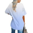 thumbnail image 5 of GERsome Women's Plus Size V Neck T Shirts Short Sleeve Summer Workout Tops, Sizes S-5XL, 5 of 6