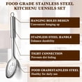 thumbnail image 6 of Kitchen Utensils Set 4 count, Stainless Steel Cooking Utensils Set, Kitchen Tools Spatulas Set, Cooking Spoons,  Essentials Kitchen Gadgets Accessories, 6 of 6