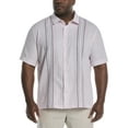 thumbnail image 4 of Cafe Luna Men's and Big Men's Stripe Panel Print Short Sleeve Shirt, Sizes S-5XL, 4 of 4
