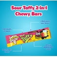 thumbnail image 2 of Warheads Sour Taffy 2 in 1 Chewy Bars, Gluten-Free, Blue Raspberry / Strawberry Lemonade Flavor, 1.5 oz, Pack of 24, 2 of 6