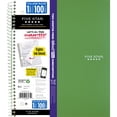 thumbnail image 2 of Five Star Retro Green College Ruled 1 Subject Notebook with Study App, 8.5" x 11", Poly Cover, Spiral, 100 Sheets, 2 of 7