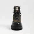 thumbnail image 4 of Sam Edelman Women's Kace Lace up Lug Sole Boot Black/Green Leather/Nylon 9.5M, 4 of 5