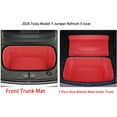 thumbnail image 2 of ZYCHUANGYING Fit Tesla Model Y Juniper Refresh 2026 Full Cover Frunk Mat & Rear Lower Trunk Storage & Inner Storage Mat – 100% Red Genuine Leather, 2 of 4