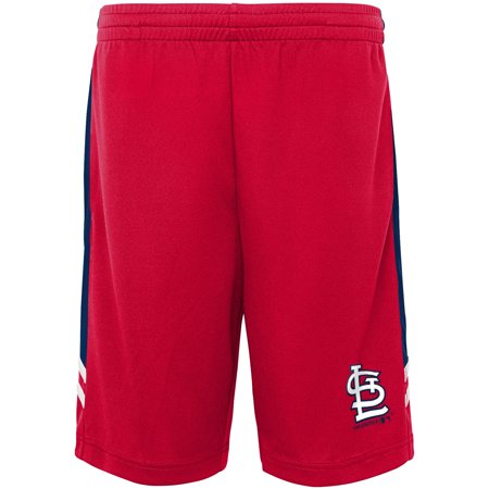 Adidas Cardinal Shorts - Youth Red/Navy St. Louis Cardinals Team Shorts