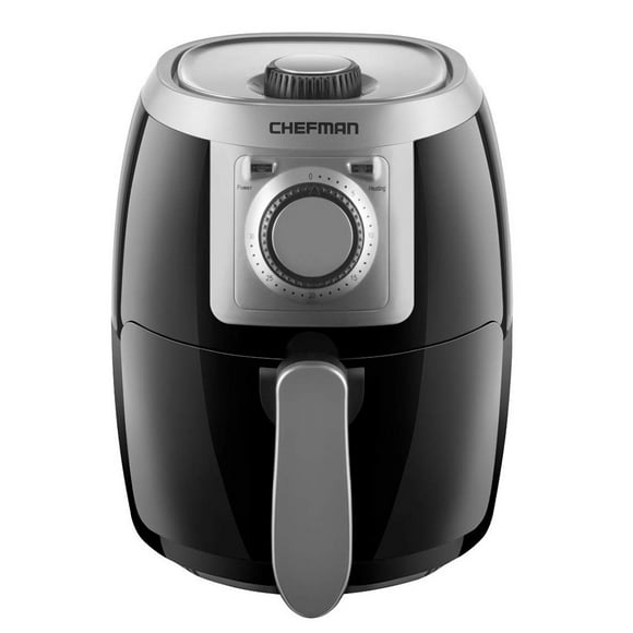 Chefman TurboFry 2 Liter Air Fryer with Adjustable Temperature Control, Black